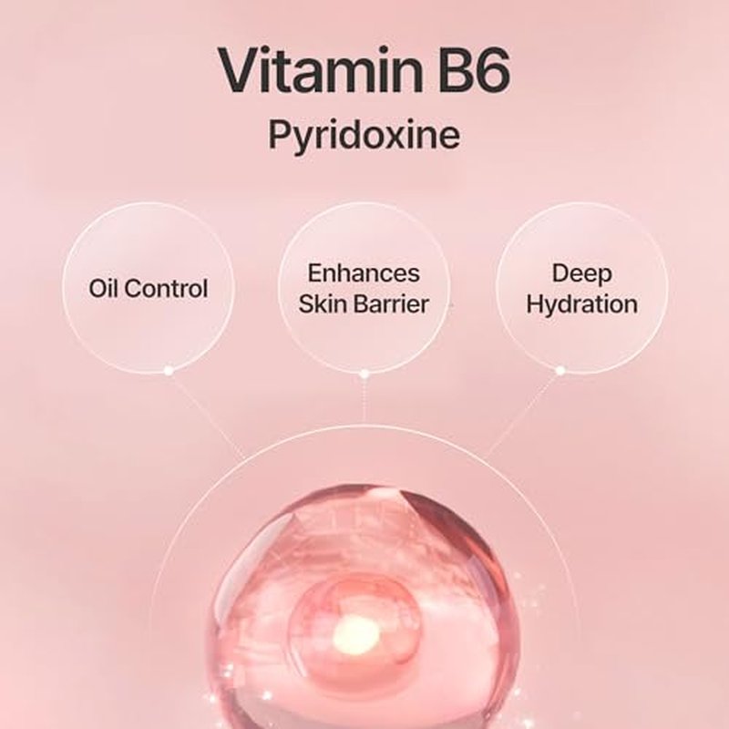 B6 Enzyme Powder Face Cleanser, Korean Skin Care Exfoliating Face Wash with PHA and Papain Enzyme, Face Exfoliator with Calamine and Vitamin B6, Gentle Cleanser, 55g (1.94 Oz)