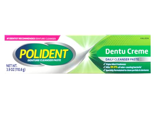 Polident Triple Mint Denture Cleaning Paste 3.9oz - Fresh & Odor-Free