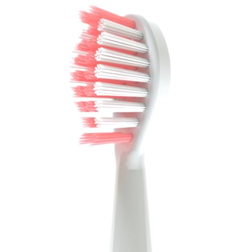 Pink SonicPower Electric Toothbrush Kit - 5 Modes, 1-Year Brush Heads Supply, Travel & Waterproof