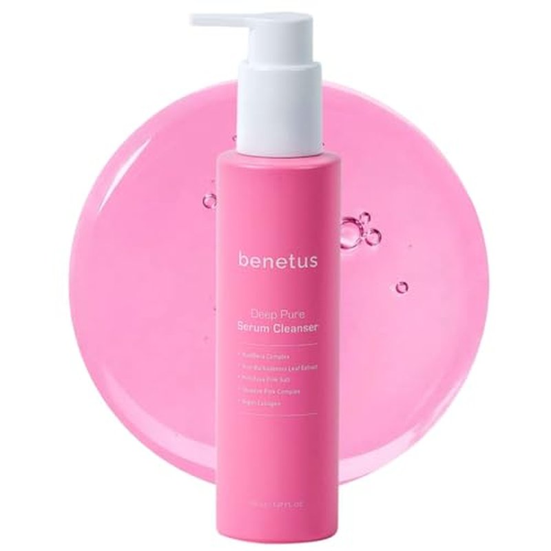 Hydrating Pink Aloe Gel Cleanser, Low pH Daily Face Wash with Probiotic Ferment & Hyaluronic Acid to Nourish Skin, Non-Stripping Foaming Korean Cleanser, 5.07 fl oz