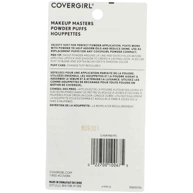 Makeup Powder Puffs - Pack of 6 Velvety Soft Replacements for Face Makeup