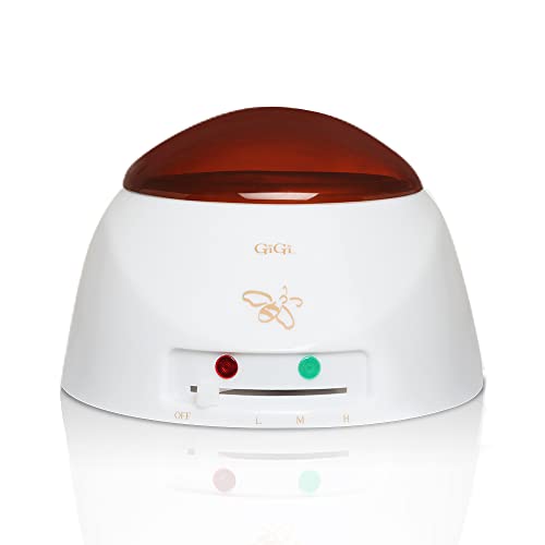 GiGi Relaxing Lavender Hard Wax Beads with Multi-Purpose Wax Warmer - Adjustable Temperature Control, 14 oz Refill Can