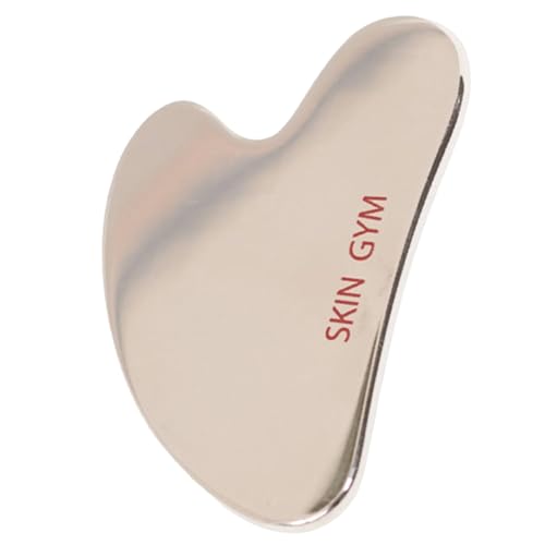 Cryo Stainless Steel Heart Gua Sha Facial Massage Tool - Cooling, Contouring, Detox