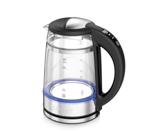 Cuisinart 1.7L Glass Electric Kettle with Variable Temperature & Touchscreen