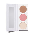 Well People Power Palette Face Makeup Trio with Sun-Kissed Glow & Mirror