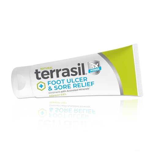 Terrasil Foot Ulcer & Sore Relief Cream - 3oz Pack of 1 for Sensitive Skin