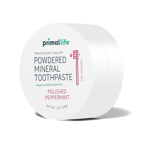 Polished Peppermint Organic Toothpowder - Vegan Natural Oral Care, 1 oz
