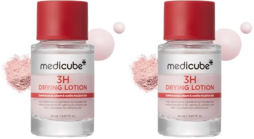 Medicube 3H Overnight Spot Drying Lotion Pack of 2 - Targeted Acne & Troubled Skin Care