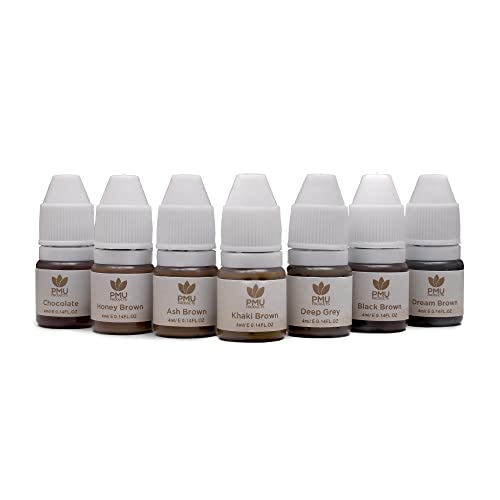 Brow Pigment 7 Pack ? Microblading Inks ? Complete Set Of 7 Shades