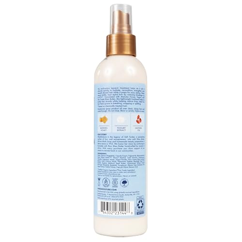 SheaMoisture Multi-Action Leave-In Conditioner Manuka Honey And Yogurt For Damaged Hair Sulfate Free Conditioner Spray 8 Oz,(Pack of 2)