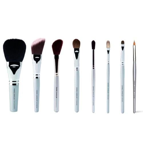 Daniel Sandler LARGE POWDER BRUSH - Setting Powder, Flawless Buffing, Blending, Sculpting. Use with Cream, Loose & Pressed Powder, Blush, Liquid and Mineral Foundation. 14cm Compact Makeup Brush