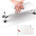 Professional Nail Arm Rest for Salon Manicure & Pedicure - 15.7" Big Support Cushion with Microfiber Leather