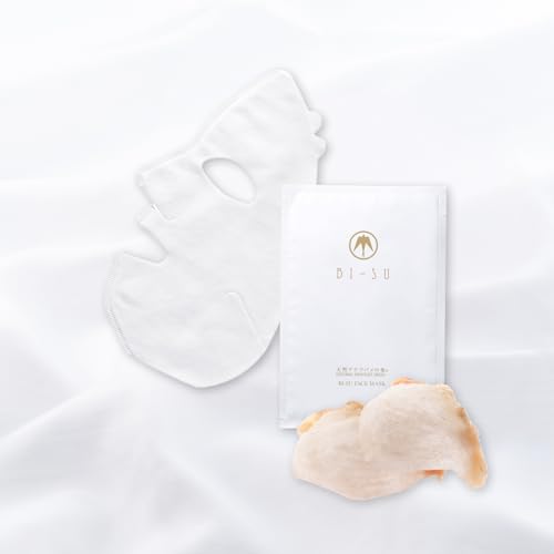 BI-SU Face Mask | Natural Swiftlet Nests Extract, Hyaluronic Acid, Ceramide, Collagen, Squalane, Anti-aging Japanese Skincare, Helps Wrinkles, Texture, Dryness, 4 Sheets, 27ml each, Damask Rose Scent
