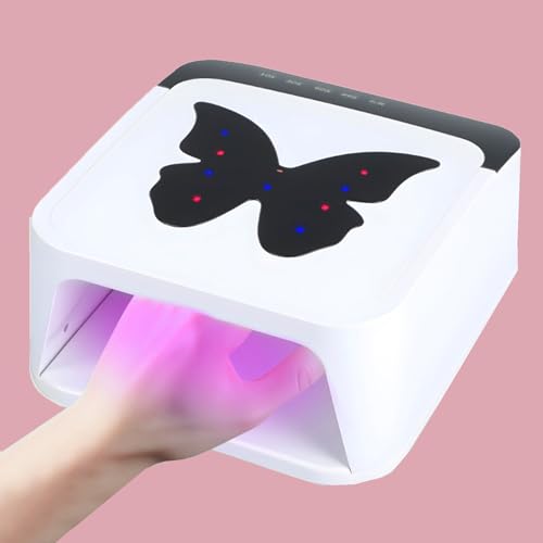 UV LED Nail Lamp for Gel Polish - Fast Curing Manicure & Pedicure Dryer with 42 High-Power LEDs, 4 Timer Settings & Auto Sensor