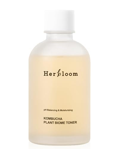 Herbloom Organic Kombucha Biome Toner - Hydrating Facial Toner with Hyaluronic Acid for Oily Skin, Vegan Korean Skincare, 5.07 fl oz