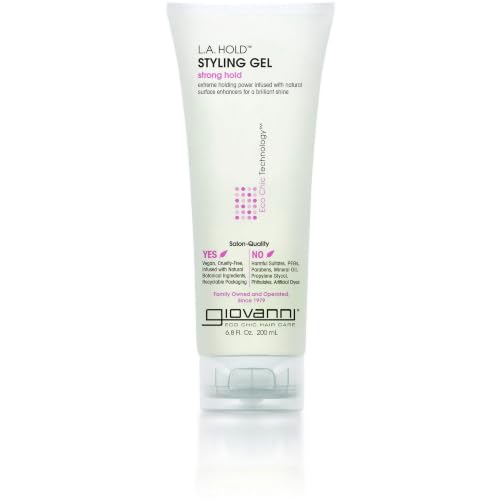Natural Styling Gel with Strong Hold - 6.8 fl oz Pack of 3 - Frizz-Free Hair Care