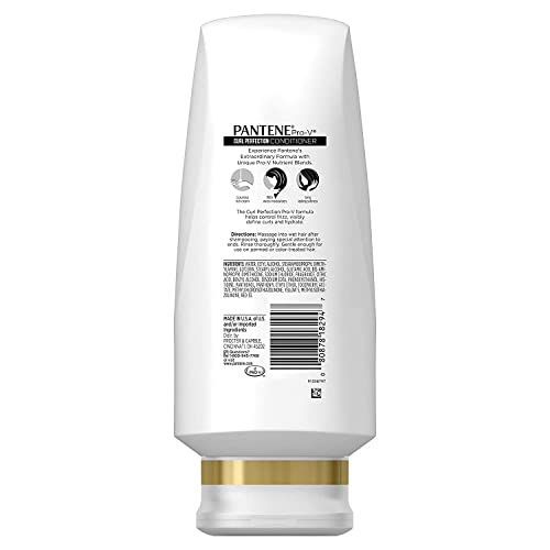 Pantene Pro-V Curly Hair Moisturizing Conditioner 12 Fl Oz Pack of 2 - Curl Perfection