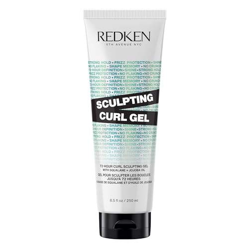 Curl Defining Hair Gel for Curly & Coily Hair, Strong Hold, Silicone-Free