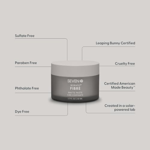 SEVEN Borato Fibre Matte Hair Paste 1.7oz Medium Hold Texturizing Styling Clay