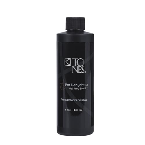 Tones Nail Dehydrator - Professional Grade Prep for Acrylic Powder, Tips, and Gel Polish - Salon Quality, 7-Free and Fast Drying - Made in USA (8 fl Oz / 236 mL)