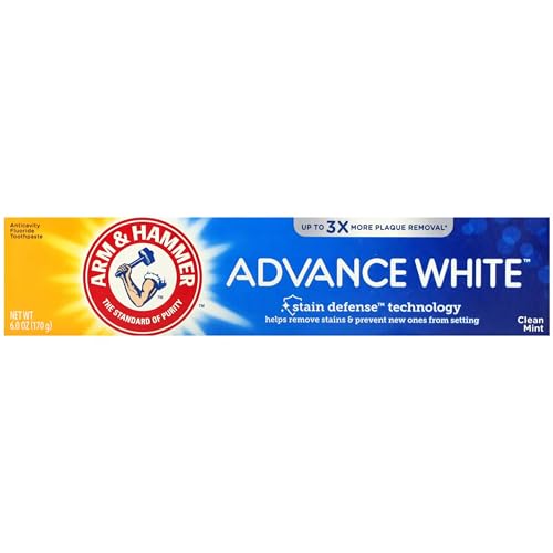 Arm & Hammer Advanced White Extreme Whitening Toothpaste Pack of 12 - 6oz, Fluoride, Mint