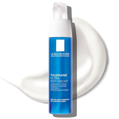 Night Face Moisturizer with Vitamin E for Sensitive Skin - Hydrating Cream