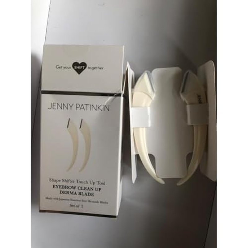 Jenny Patinkin Luxury Eyebrow Razor and Face Razor for Women, 2 Pcs Dermaplaning Razors for Facial Hair Removal, Eyebrow Hair Trimmer, Multipurpose Shaper, and Touch-Up Tool