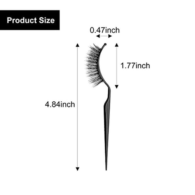 12 Pcs False Eyelashes Display Stick Eyelashes Applicator Tool 3D Eyelash Extensions Style Try on Sticks Planting Grafted Eye Lashes Applicator ?(Black, Transparent