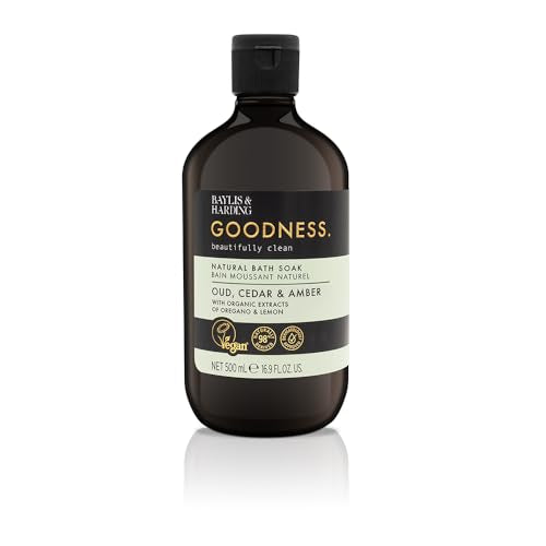 Bath Soak Pack - Oud Cedar Amber Natural Bubble Bath 16.9 Fl Oz, 3 Pack
