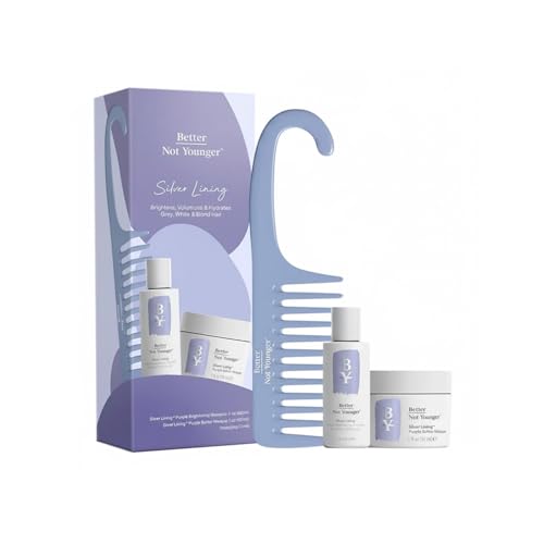 Purple Shampoo & Hair Mask Set for Gray Hair - Travel Size Kit