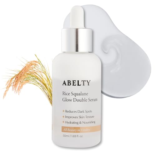 Hydrating Rice Squalane Serum with Niacinamide & Hyaluronic Acid - Vegan Korean Skincare, 50ml