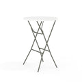 White Folding Round Table 32-Inch for Events & Indoor Outdoor Use - Set of 1