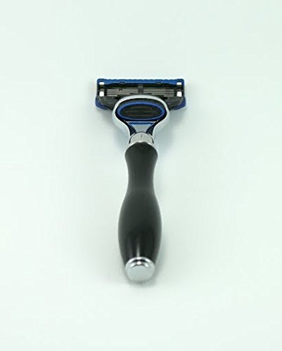 G.B.S Men's Classic 5-Blade Razor with Black Handle - Durable & Comfortable Shaving Tool