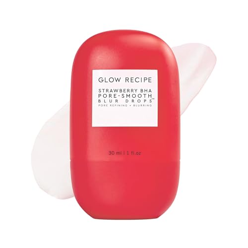 Glow Recipe Strawberry BHA Serum Primer - Pore Minimize & Oil Control, Silicone-Free, Matte Face Primer (30ml)