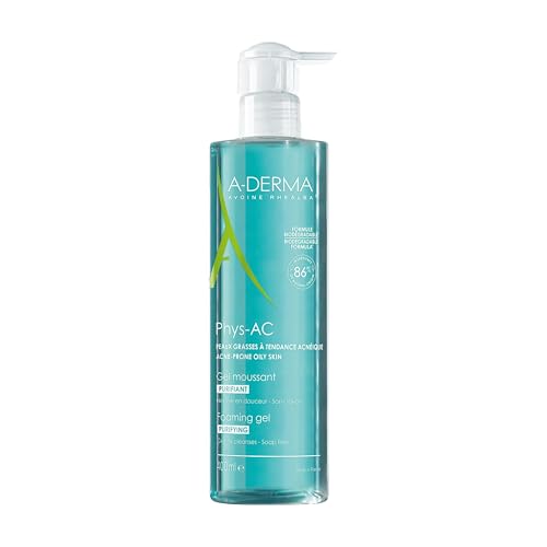 A-Derma Phys-Ac Purifying Foaming Gel 400ml for Acne-Prone Skin