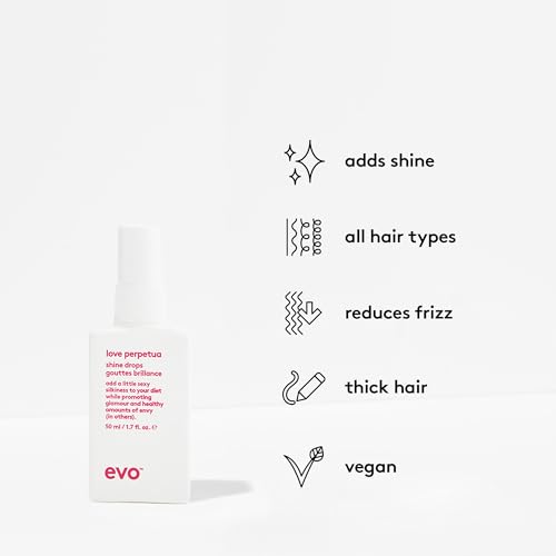 Perpetua Shine Drops for Thick Coarse Hair - Frizz Control & Humidity Protection
