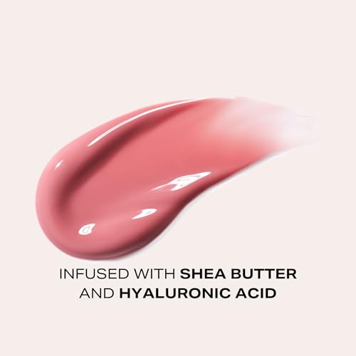 Hydrating Lip Gloss with Hyaluronic Acid & Shea Butter - No Fine Lines, Shine Finish, Vegan Cruelty-Free