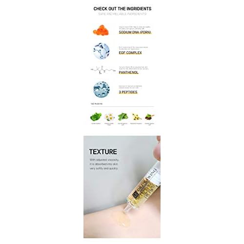 SD-Control PDRN Salmon DNA | Salmon DNA Serum | Salmon DNA for Microneedling | Collagen EGF Peptide Ampoule Rejuvenation Ampoule Korean Serum Booster for Face and Body 35ml 1.18 fl.oz