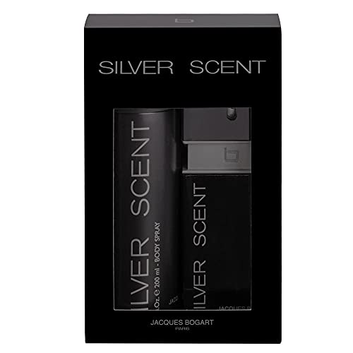 Jacques Bogart Silver Scent Men Gift Set 2 Pack - 3.33oz EDT & 6.66oz Body Spray