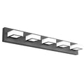 Ralbay Modern Black Bathroom Vanity Lights 5 LED Acrylic Over Mirror 34 Inch