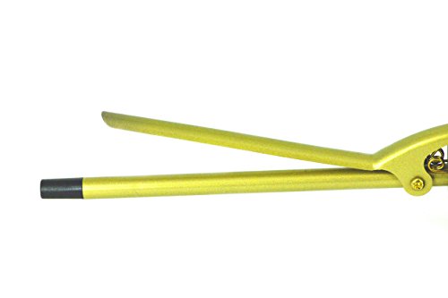 Hot and Hotter Gold Ceramic Curling Iron 1/4" Barrel High Heat Styling Tool