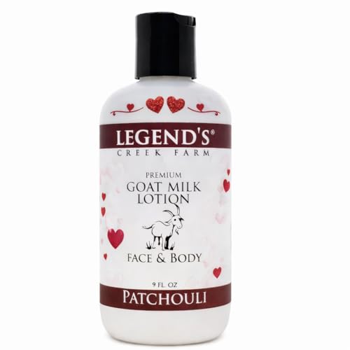 Legend's Creek Goat Milk Lotion Patchouli 9 Fl Oz – Soothing Body Moisturizer