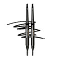 Eyebrow Pencil for Men - Black 2-Pack with Spoolie Brush - Long Lasting & Waterproof