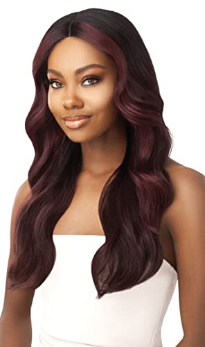 Outre Synthetic Lace Front Wig Stevie - Long Wavy Style, Heat Safe