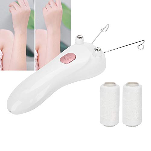 Electric Threading Hair Removal Epilator for Women - USB Body & Face Hair Removal Machine with Cotton Threads