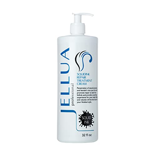 Jellua Squidink Hair Repair Treatment Cream 32oz - Nourishing Protein & Scalp Support