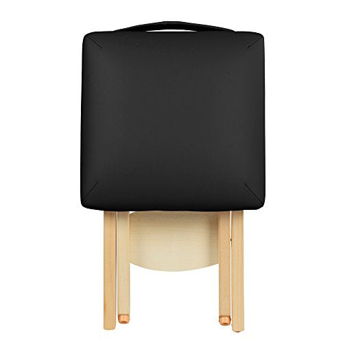 Master Massage Lightweight Folding Wooden Massage Stool - Black