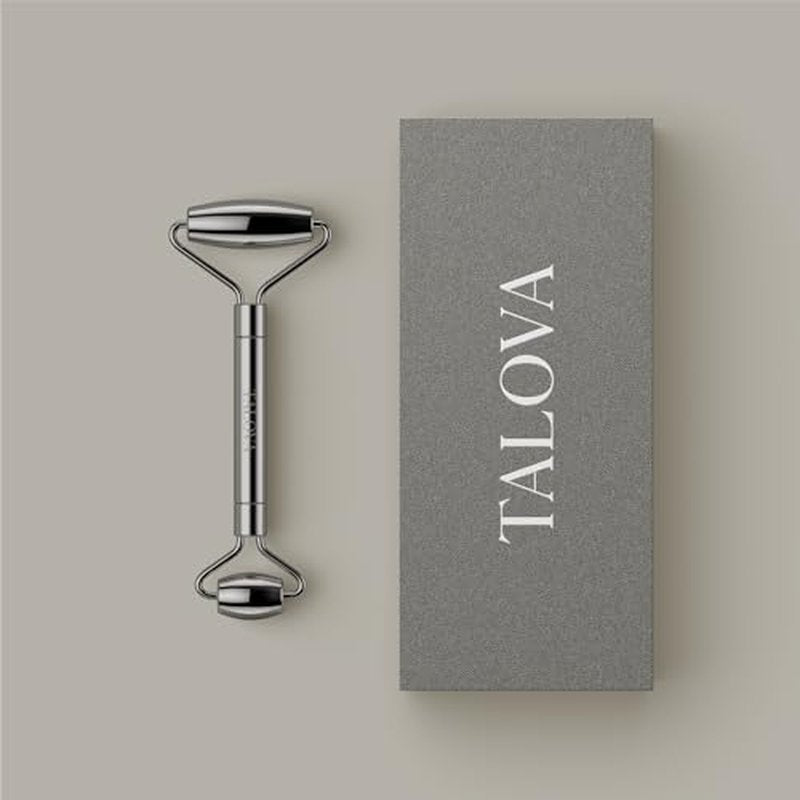 304-Grade Stainless Steel Facial Roller, Face Roller for Eyes, Double Chin, Jawline & Neck, Reduce Puffiness & Improve Wrinkles, Massage Tool for Anti-Aging, Lifting & Lymphatic Drainage