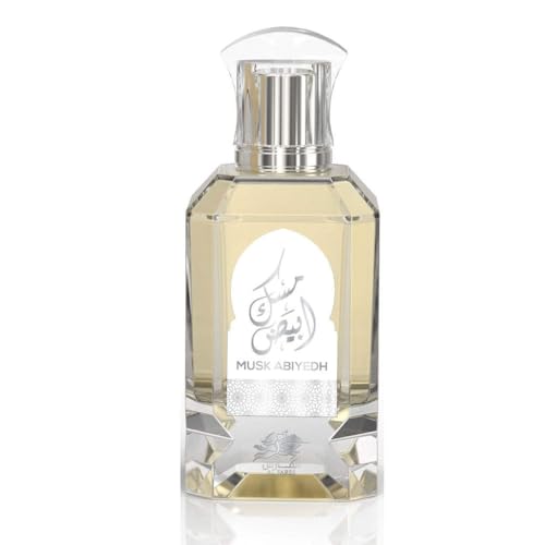 Emper AL Fares Musk Abiyedh Eau de Parfum 3.4oz - Long-Lasting Floral Musk Fragrance for Women