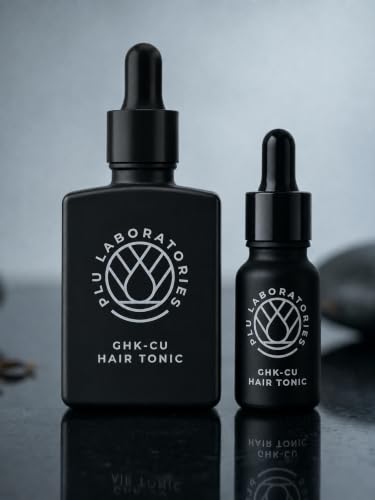 PLU Laboratories GHK-Cu Copper Peptide Hair Tonic Serum 0.33 Fl Oz - Supports Thicker Hair